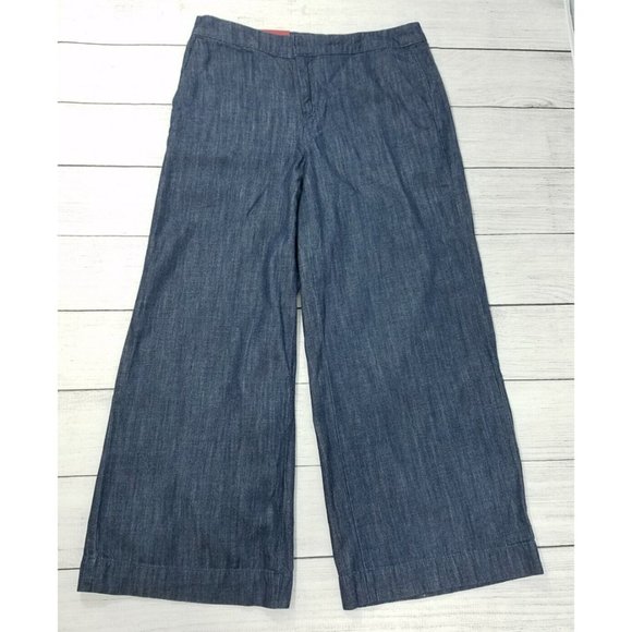 Merona Wide Leg Crop Jeans Womens Size 2 - Picture 1 of 2